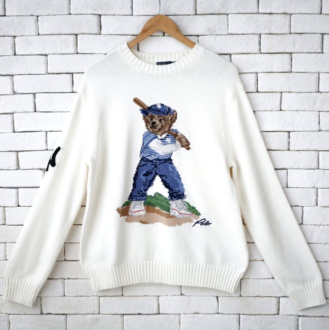 POLO RALPH LAUREN YANKEES BEAR SWEATER