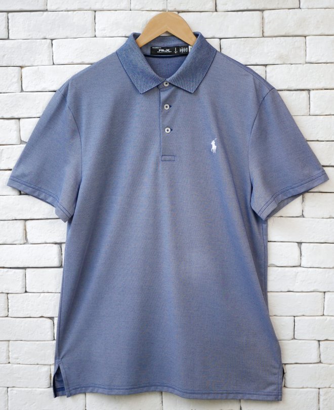 POLO RALPH LAUREN RLX TAILORED FIT PERFORMANCE MESH POLO SHIRT