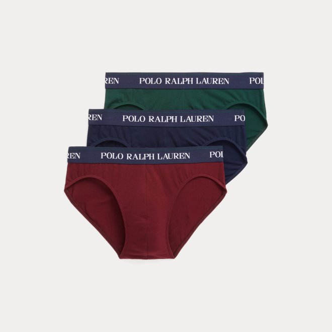 POLO RALPH LAUREN STRETCH COTTON BRIEF 3-PACK