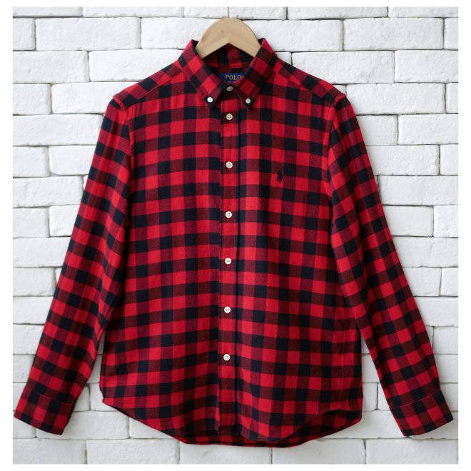 ️POLO RALPH LAUREN BOYS BUFFALO CHECK COTTON SHIRT