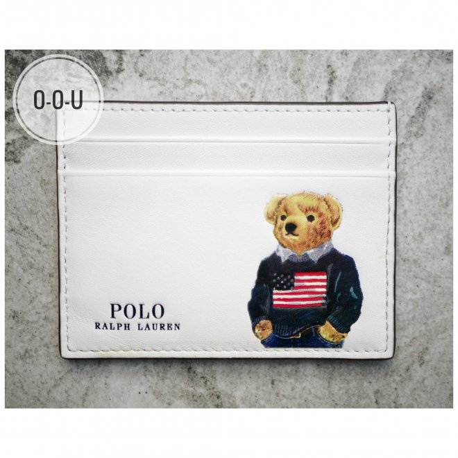 POLO RALPH LAUREN POLO BEAR LEATHER CARD CASE