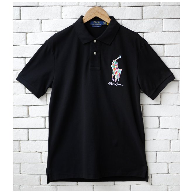 POLO RALPH LAUREN CUSTOM SLIM FIT BIG PONY MESH POLO SHIRT