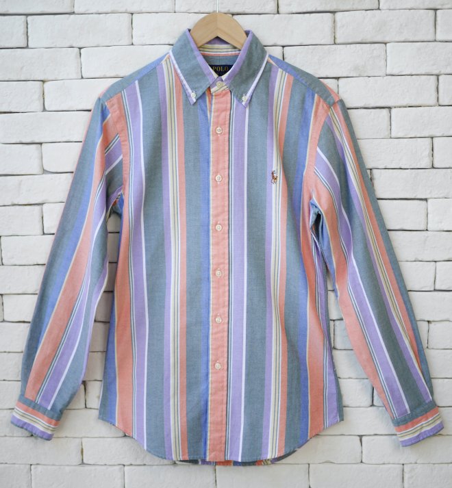 POLO RALPH LAUREN CUSTOM FIT STRIPED OXFORD SHIRT