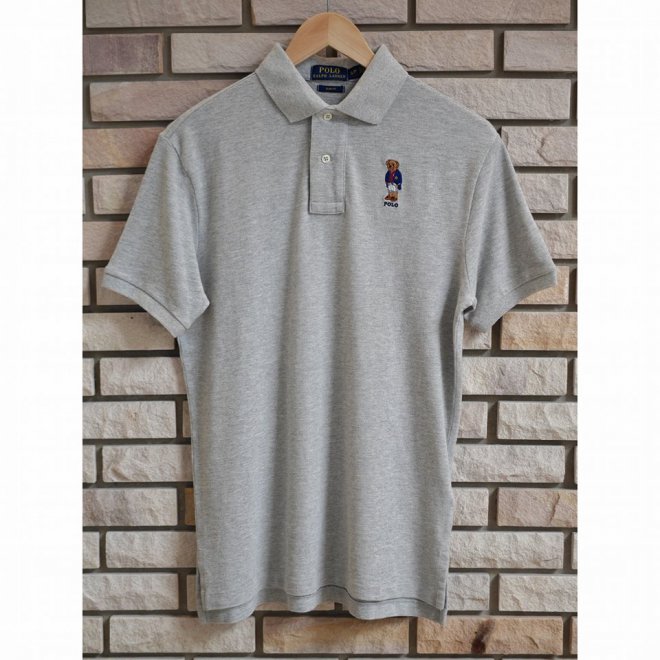 POLO RALPH LAUREN SLIM FIT BEAR MESH POLO SHIRT