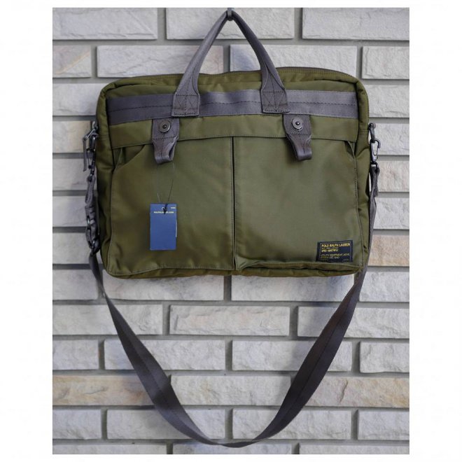 POLO RALPH LAUREN NYLON LAPTOP BAG BRIEFCASE-CB-LP