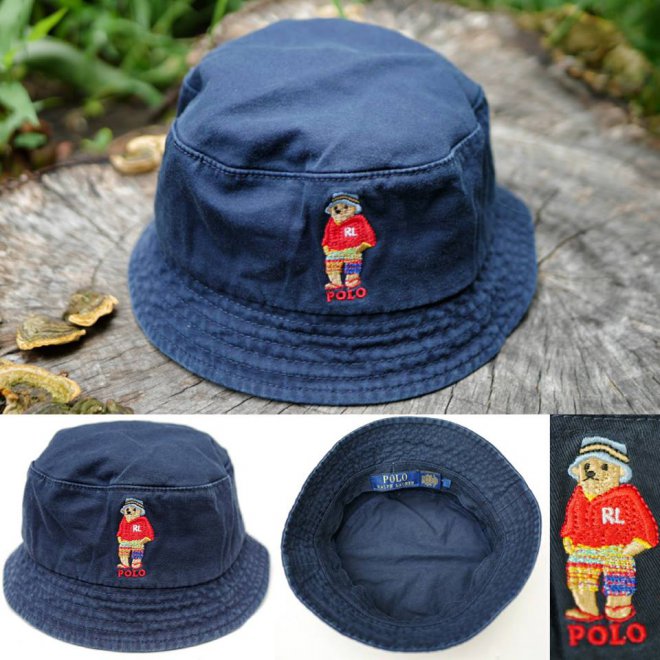 POLO RALPH LAUREN BEAR BUCKET HAT