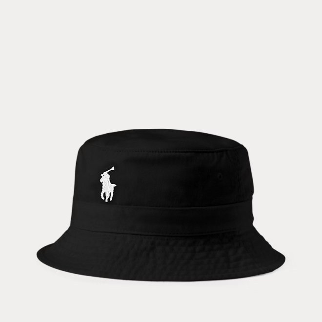 POLO RALPH LAUREN COTTON CHINO BUCKET HAT