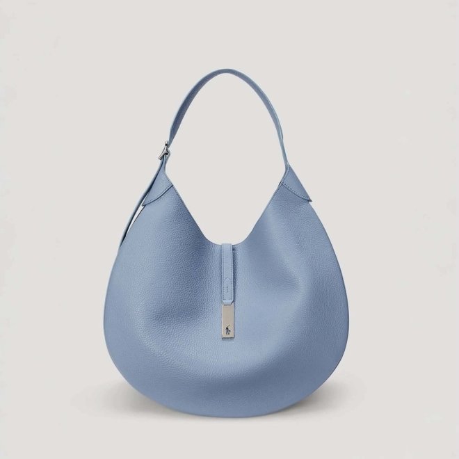 POLO RALPH LAUREN POLO ID LEATHER LARGE SHOULDER BAG