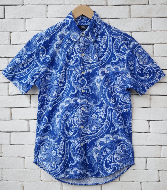 POLO RALPH LAUREN CUSTOM FIT PAISLEY OXFORD SHIRT