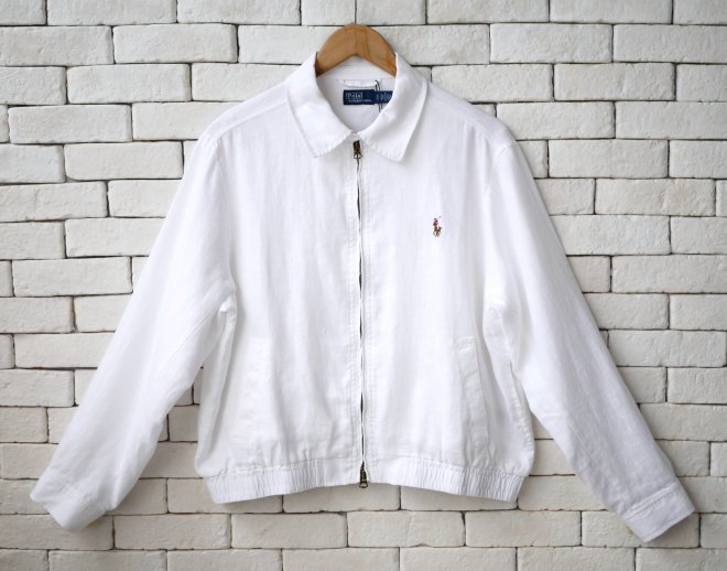POLO RALPH LAUREN WOMEN LINEN WINDBREAKER