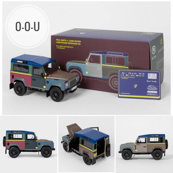 1:18 Land Rover Defender 90 Paul Smith Die Cast Metal Collector\'s Edition