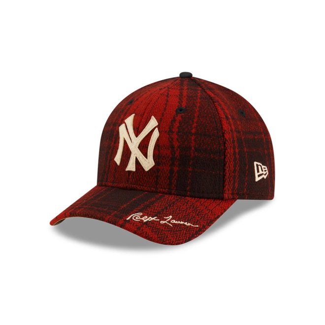 POLO RALPH LAUREN x MLB NEW YORK YANKEES COO SCARLET 49FORTY CAP