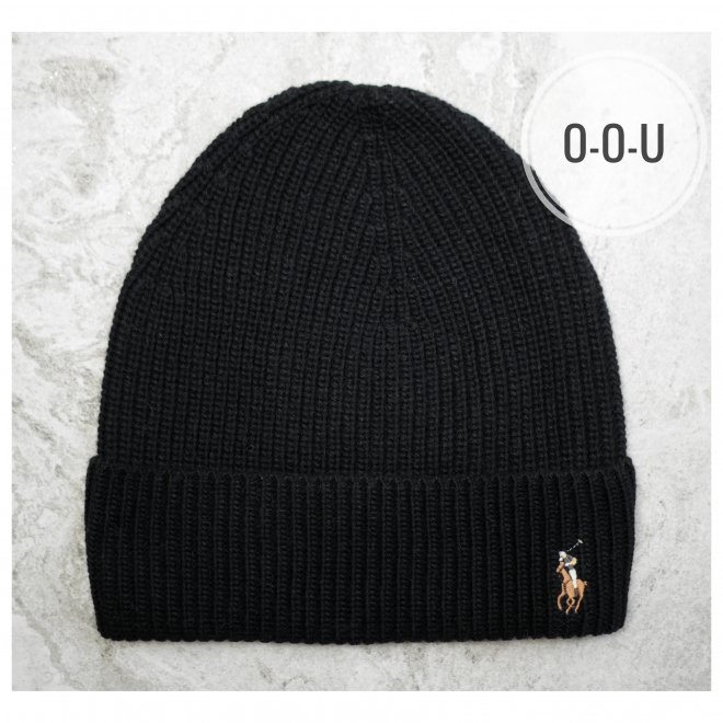 POLO RALPH LAUREN RIB-KNIT HAT