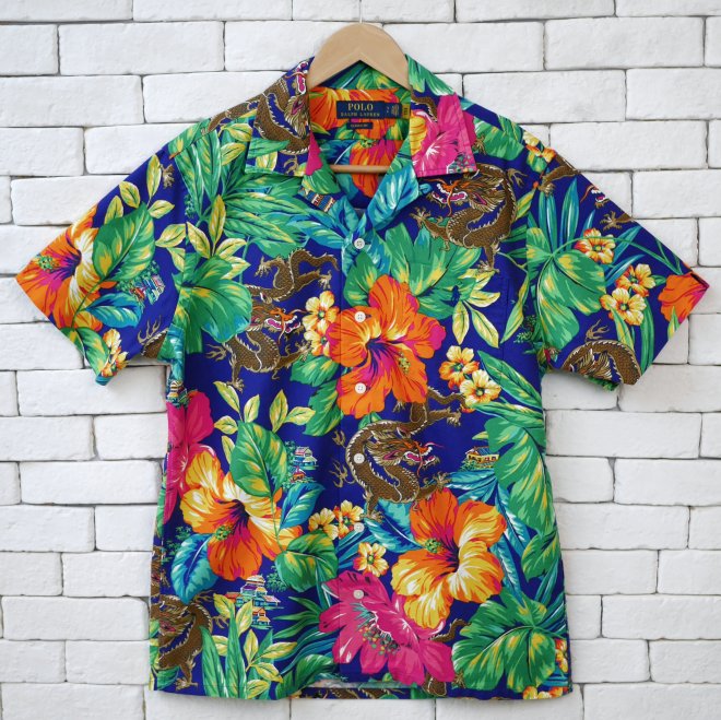 POLO RALPH LAUREN CLASSIC FIT TROPICAL OXFORD CAMP SHIRT