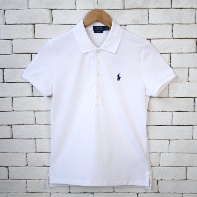 POLO RALPH LAUREN WOMEN SLIM FIT STRETCH POLO SHIRT