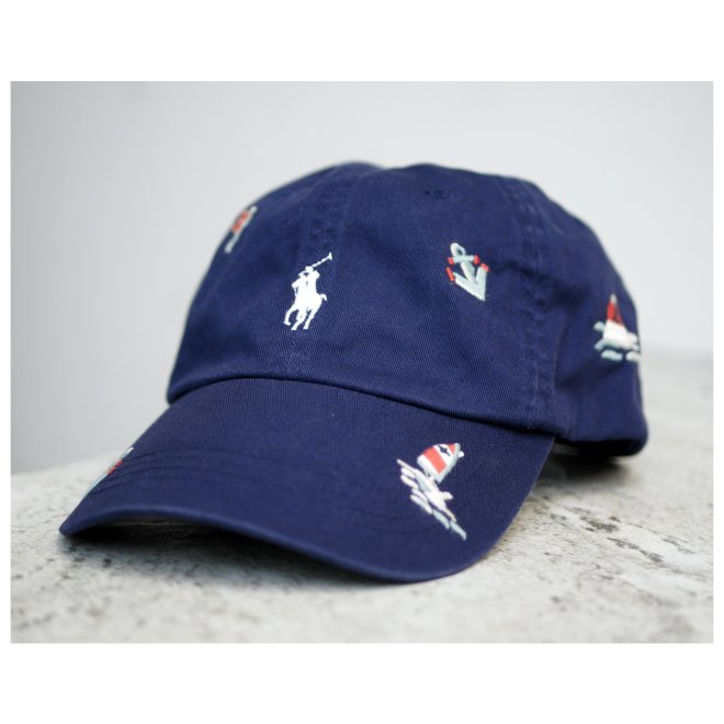 POLO RALPH LAUREN NAUTICAL EMBROIDERED TWILL BALL CAP