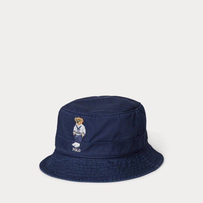 POLO RALPH LAUREN POLO BEAR TWILL BUCKET HAT