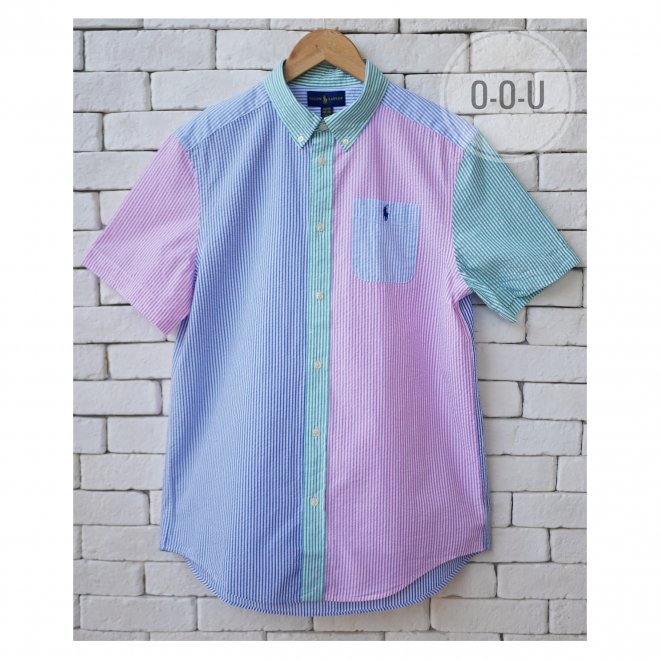 POLO RALPH LAUREN BOYS SEERSUCKER SHORT-SLEEVE FUN SHIRT