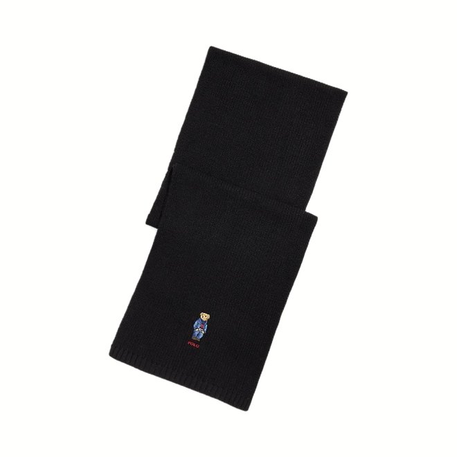 POLO RALPH LAUREN POLO BEAR RIB-KNIT SCARF