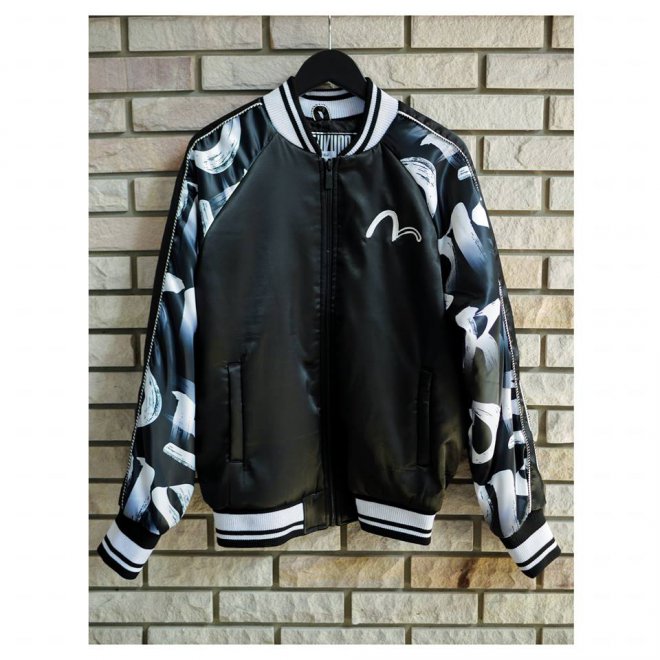 EVISU Souvenir Jacket with Digital Printed Sleeves