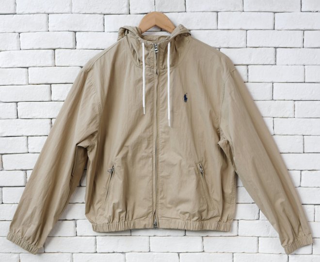 POLO RALPH LAUREN WOMEN TWILL HOODED JACKET