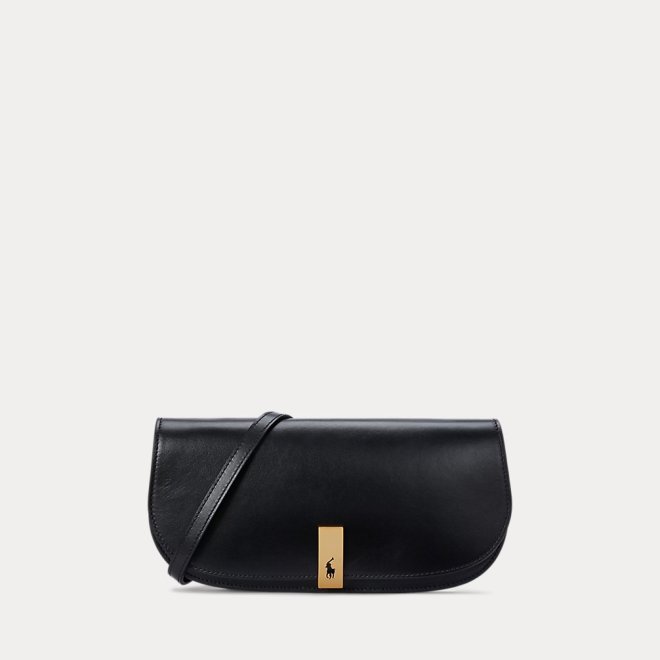 POLO RALPH LAUREN POLO ID LEATHER MEDIUM  CLUTCH BAG