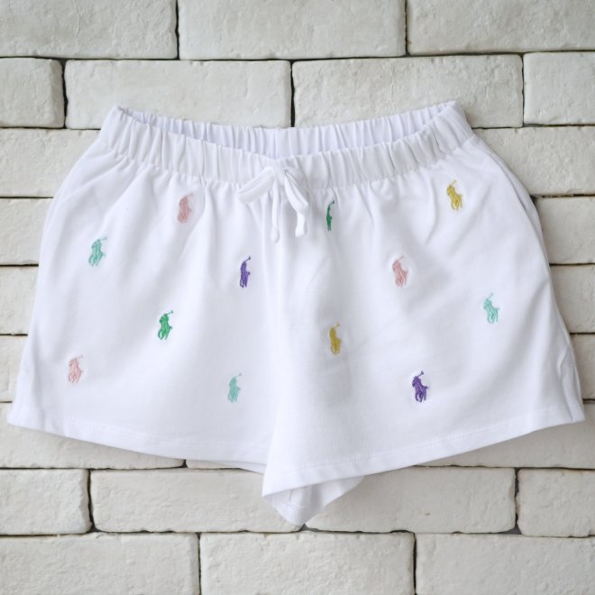 POLO RALPH LAUREN GIRLS POLO PONY STRETCH MESH SHORT