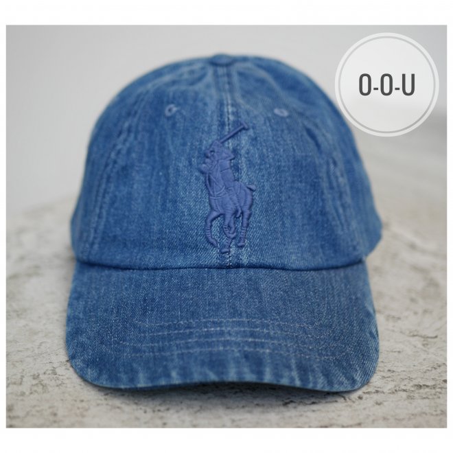 POLO RALPH LAUREN BIG PONY DENIM BALL CAP