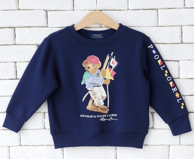 POLO RALPH LAUREN KIDS POLO BEAR FLEECE SWEATSHIRT