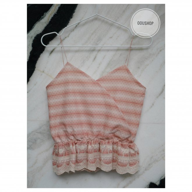 PLEATED CAMISOLE TOP