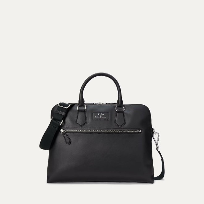 POLO RALPH LAUREN SMOOTH LEATHER COMMUTER BAG