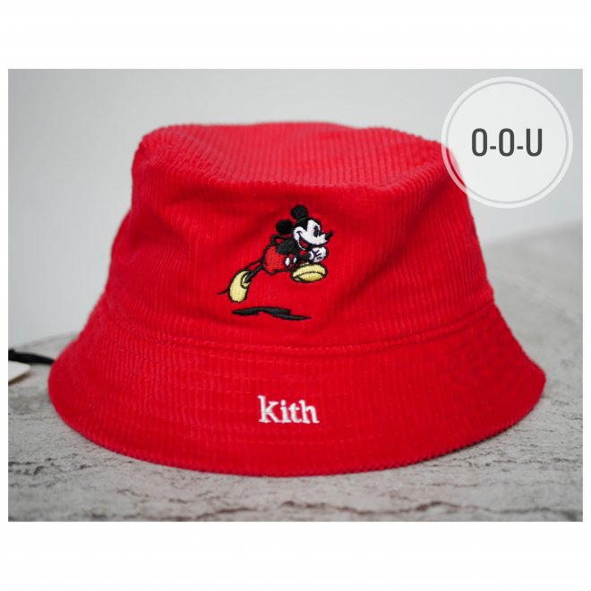 KITH X DISNEY MICKEY CORDUROY BUCKET HAT