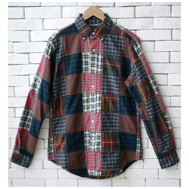 POLO RALPH LAUREN CLASSIC FIT PATCHWORK MADRAS SHIRT