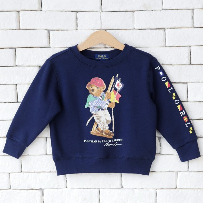 POLO RALPH LAUREN KIDS POLO BEAR FLEECE SWEATSHIRT