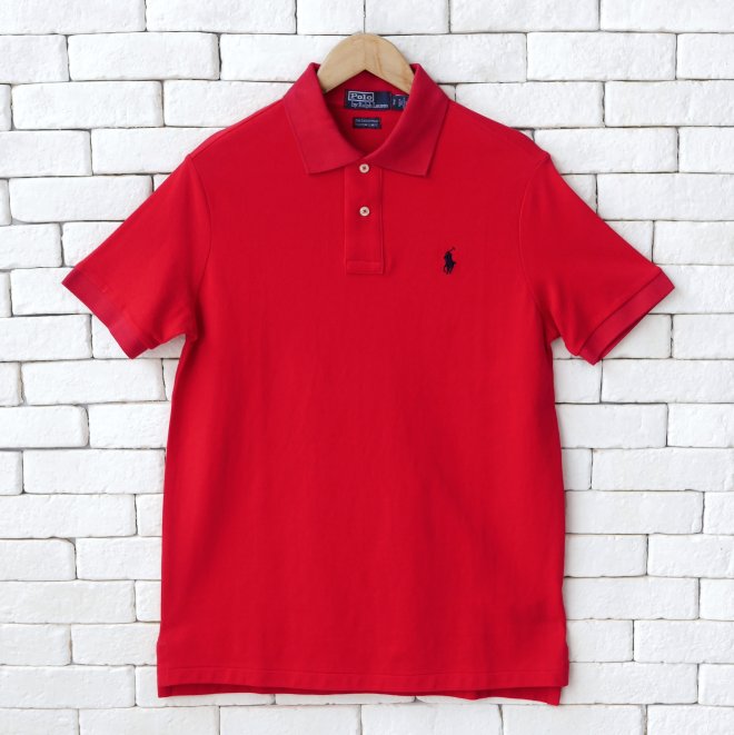 POLO RALPH LAUREN THE EARTH CUSTOM SLIM FIT POLO SHIRT