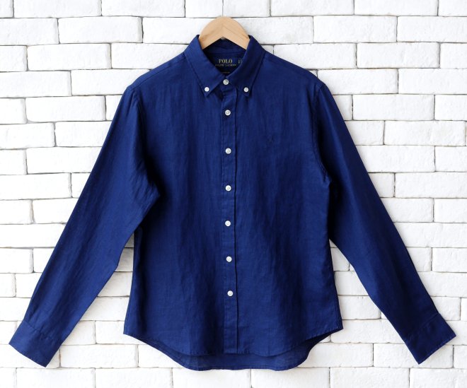 POLO RALPH LAUREN WOMEN CLASSIC FIT LINEN SHIRT