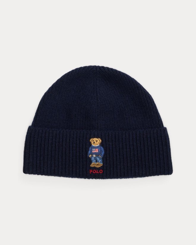 POLO RALPH LAUREN POLO BEAR RIB-KNIT BEANIE