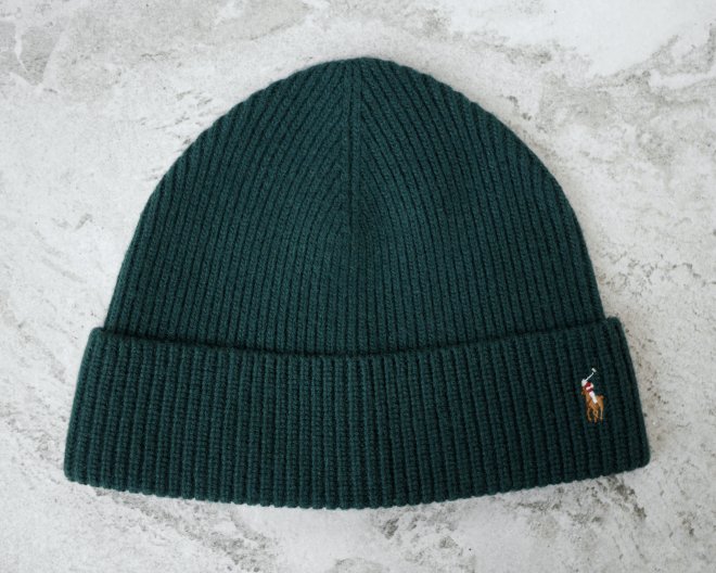 POLO RALPH LAUREN PONY WOOL BLEND BEANIE