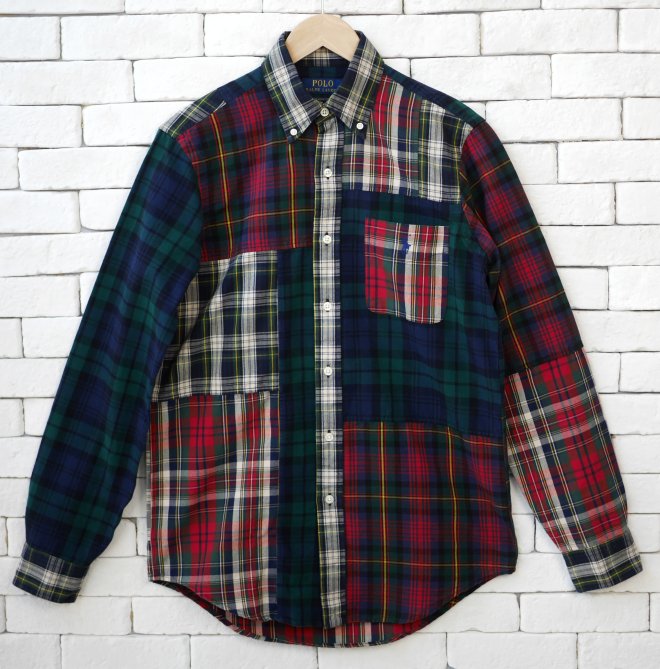 POLO RALPH LAUREN CLASSIC FIT PLAID OXFORD FUN SHIRT