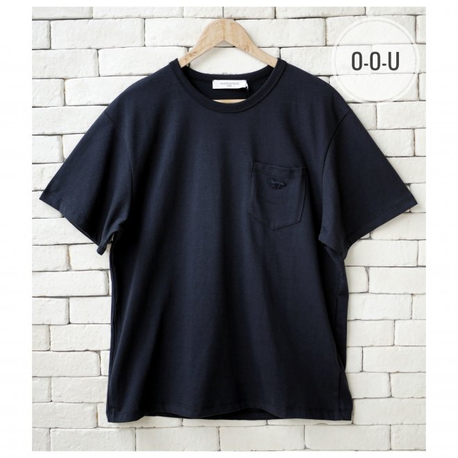 MAISON KITSUNE TONAL FOX PATCH POCKET CLASSIC T-SHIRT
