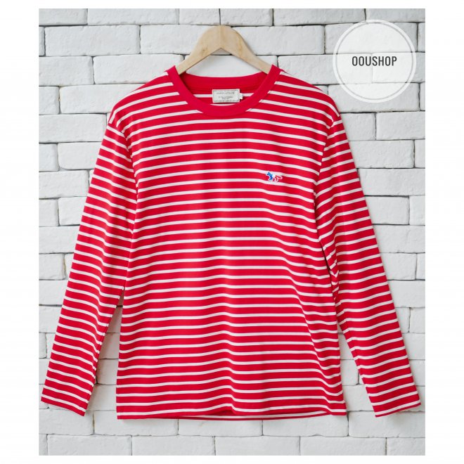 MAISON KITSUNE TRICOLOR FOX PATCH CLASSIC MARIN TEE-SHIRT