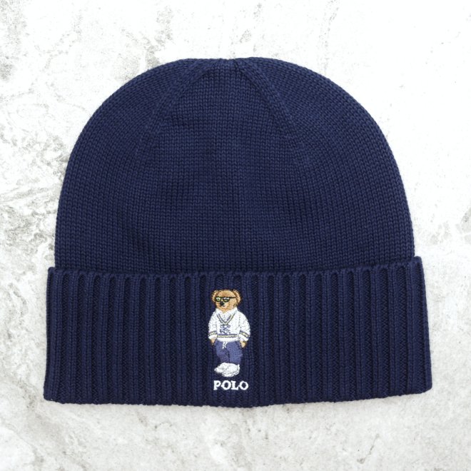 POLO RALPH LAUREN POLO BEAR COTTON BEANIE