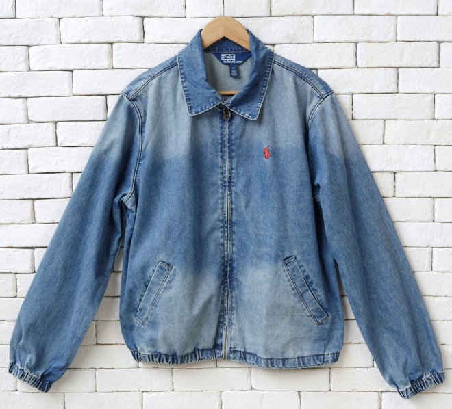 POLO RALPH LAUREN THE BAYPORT INDIGO DYE DENIM JACKET