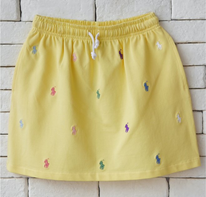 POLO RALPH LAUREN GIRLS POLO PONY SKIRT