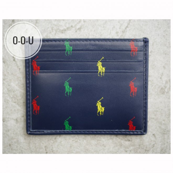 POLO RALPH LAUREN SIGNATURE PONY LEATHER CARD CASE