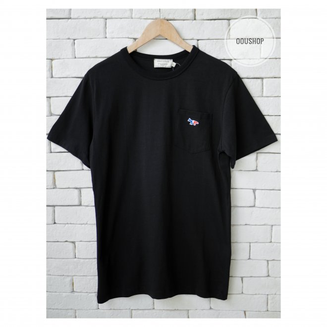 MAISON KITSUNE TEE-SHIRT TRICOLOR FOX PATCH