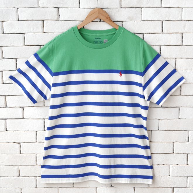 POLO RALPH LAUREN BOYS STRIPED COTTON JERSEY TEE
