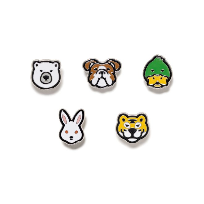 HUMAN MADE ANIMAL HEAD PINS