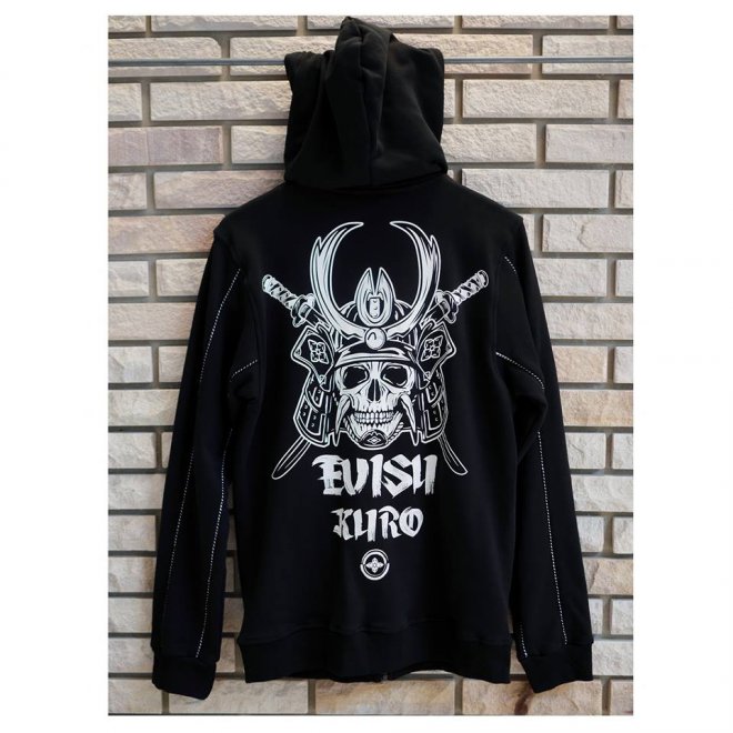 EVISU Souvenir Piping Zip-up Hoodie