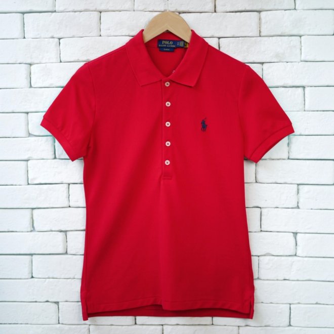 POLO RALPH LAUREN WOMEN SLIM FIT STRETCH POLO SHIRT